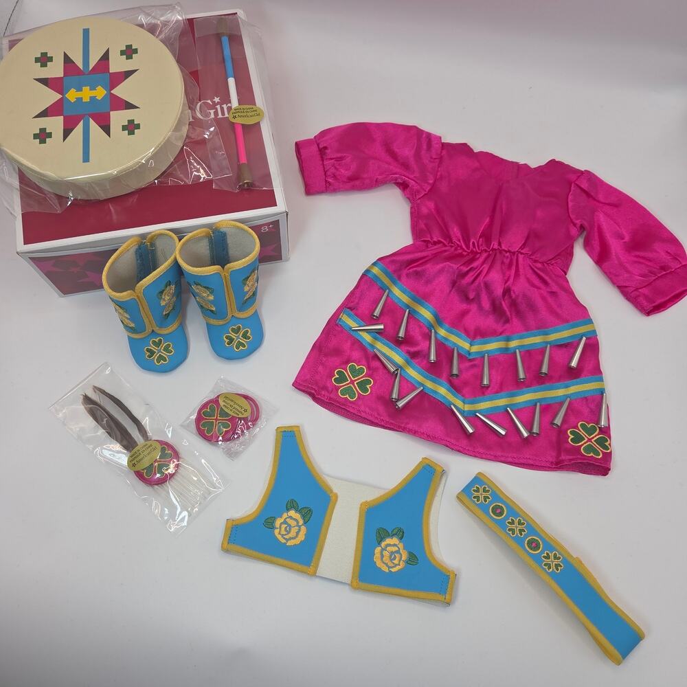 American Girl Kaya's Pink Jingle Dress of Today RARE NEW IN BOX Complete